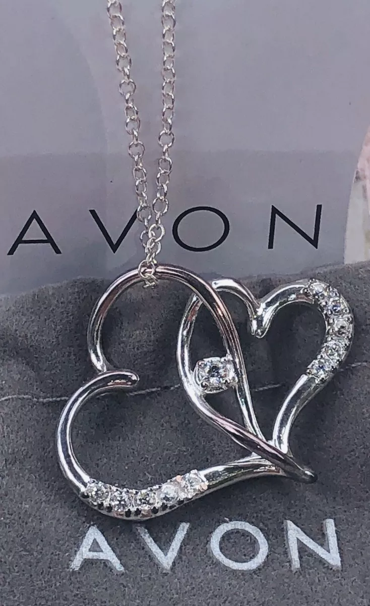 2 heart 2024 necklace silver