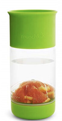 Munchkin Miracle 360 Frucht-Ei Tasse Kleinkinder 18 m + wasserauslaufsicher 20 Unzen GRÜN