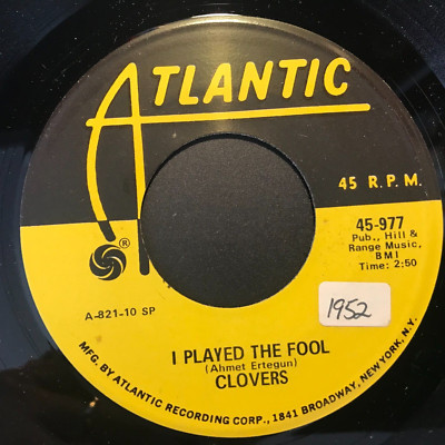 Clovers I PLAYED THE FOOL / HEY MISS FAMILY 45 VG++ reissue