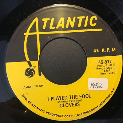 Clovers I PLAYED THE FOOL / HEY MISS FAMILY 45 VG++ reissue Clovers I PLAYED THE FOOL / HEY MISS FAMILY 45 VG++ reissue