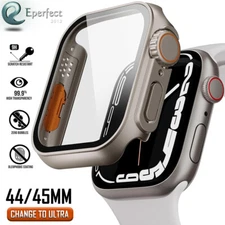 For Apple Watch Series 9 8 7 6 5 4 SE2 SE 44mm 45mm Case Cover Screen Protector