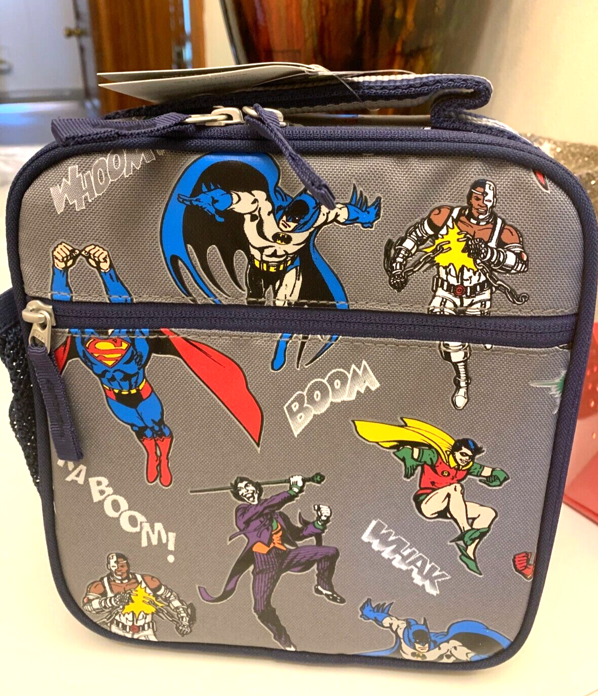 PONY Pottery Barn School Marvel Superman Lunch Box Bag Batman Justice Space SET ragazzo 