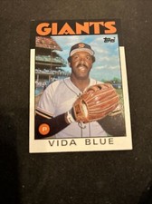 1986 Topps Baseball Card #770 Vida Blue San Francisco Giants NM+ Free Shipping!