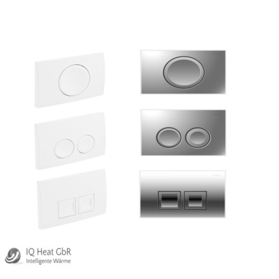 Geberit Betätigungsplatte Delta 11 21 50 - für Geberit WC-Duofix - Basic UP100
