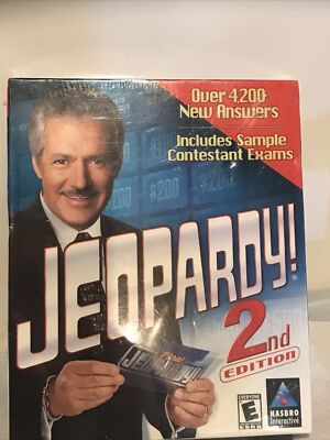 JEOPARDY 2nd Edition- Windows 95/98 CD-ROM Hasbro Interactive. Excellent!