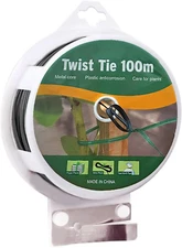 Twist Tie 328 Feet (100M)Black Cable Ties with Cutter Black Twist Tiesï¼ŒGarden