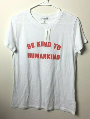 SUB URBAN RIOT Women s Be Nice to HumanKind Short Sleeve Graphic Tee Shirt Small