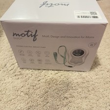 Motif Duo On-The-Go Double Electric Breast Pump Rechargeable BPA Free White