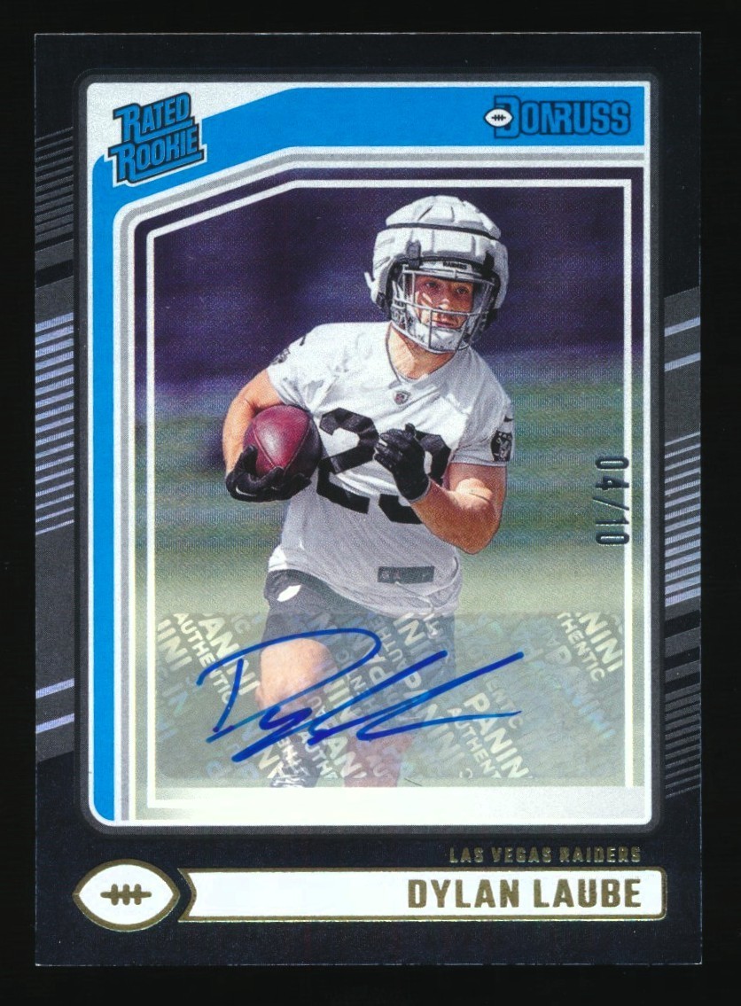 Dylan Laube Panini Donruss #372 Autograph Black