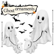 Halloween Goblin And Ghoul Ghost Walking Dog Cutest Spooky Ghost Dog Figurine