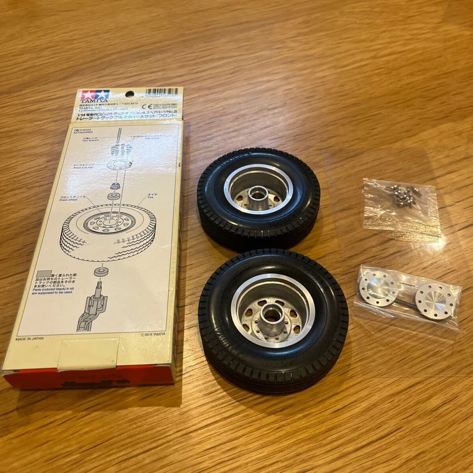 1/14 scale RC Big Truck Trailer Aluminum Wheels No.8 Spare Parts used SS8 - Image 4 of 4