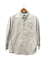 Men  s Nautica Dress Shirt 17.5 32/33 Light Blue Long Sleeve Cotton