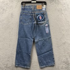 Levis 570 Baggy Fit Boys Size 10 Y2K Loose 26x25 Grunge Vintage 90s Dark Wide