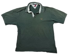 Tommy Hilfiger Men  s Polo Shirt Size XL Green Logo Short Sleeve Cotton