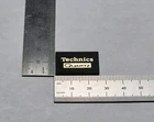 Technics Quartz Turntable Dust Cover Badge Logo 1.02" X 0.67" Gold With Adhesive