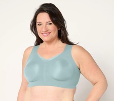 Evelyn  Bobbie Ultra Lift Defy Mesh Trimmed Seamless Wirefree Bra Celestine 2X