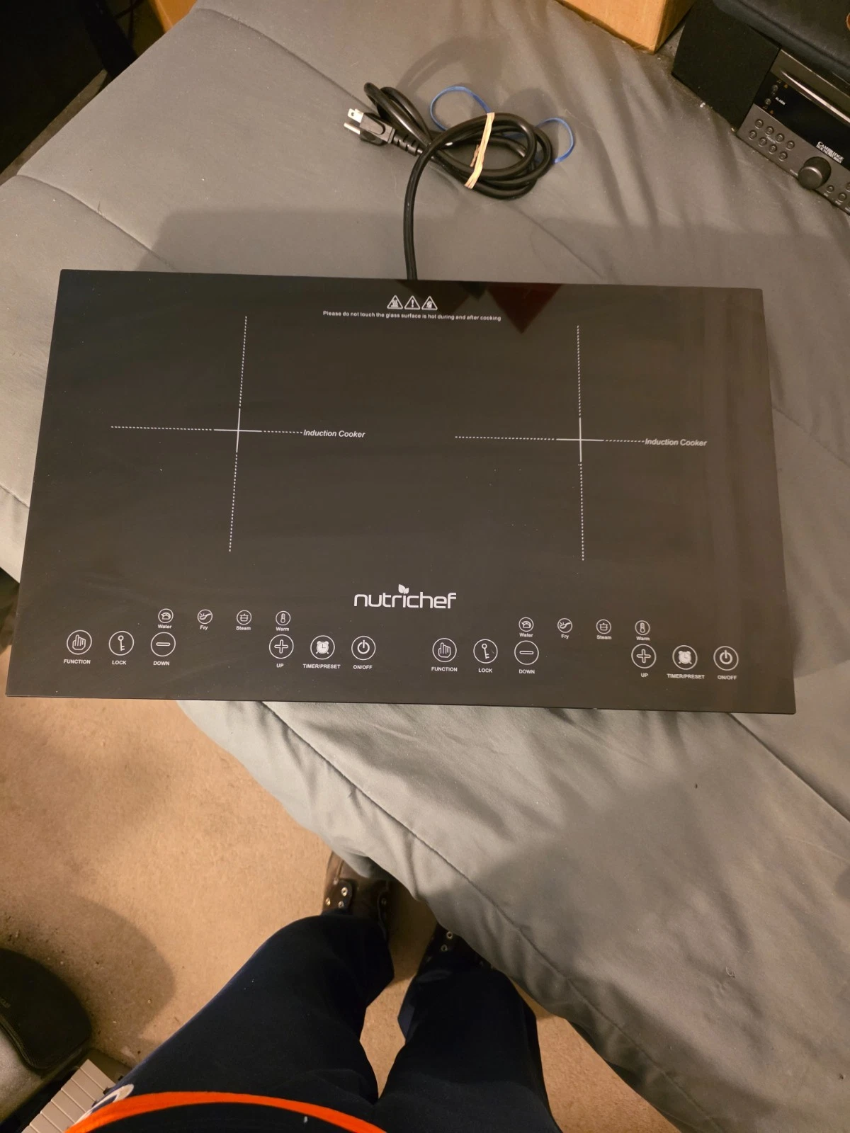 Nutrichef Double Burner Induction Cooktop Model # DIC16