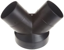 11603 6-Inch By 4-Inch By 4-Inch Y-Adapter,Black