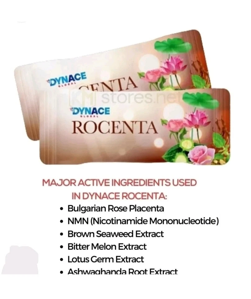2 paquetes de antioxidantes Dynance Rocenta Rocenter, apoyo para el azúcar en la sangre Foto 3 de 4
