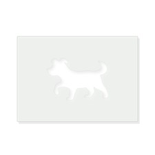 Puppy 2 Reusable Mylar Stencil, 10 mil Plastic Paint Stencil for Crafts