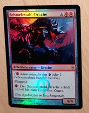 Mtg Magic: # FOIL # Melting Steel Dragon, Moltensteel Dragon, GERMAN