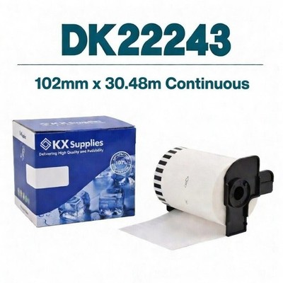 Kompatibel Brother DK-22243 Etikettenrolle 102mm x 30,48m QL-1050 QL-1060N QL-1100