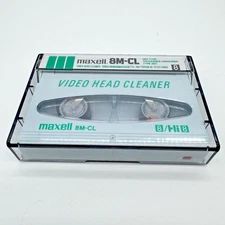 MAXELL 8M-CL 8mm Video Head Cleaner Cassette Tape Dry Type Machine Camcorder EUC