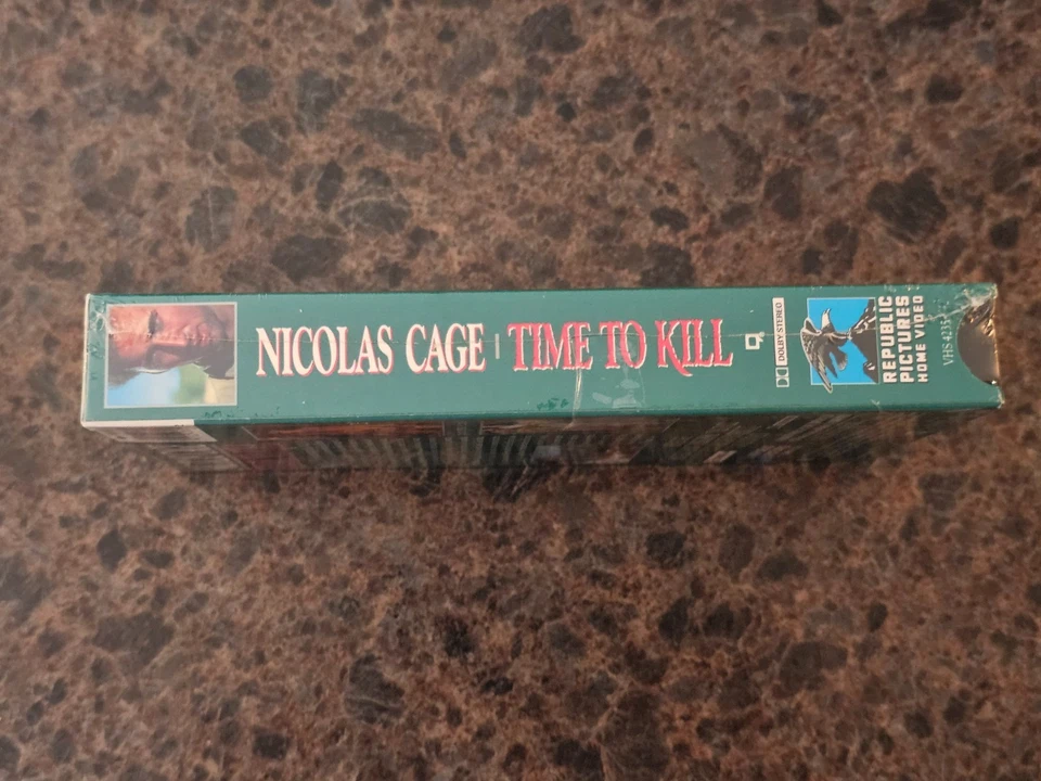 BRAND NEW Time To Kill (VHS; 1990) Nicholas Cage RARE Sealed OOP Watermarks - Image 4 of 4
