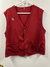 Target Store Employee Work Red Vest Uniform Size L Large
