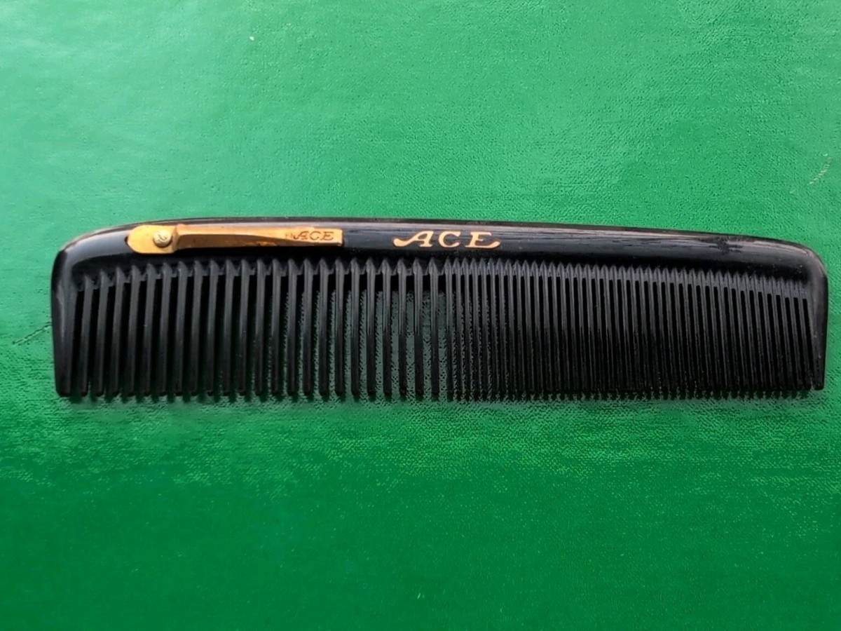 Vintage Ace Hard Rubber Comb 5