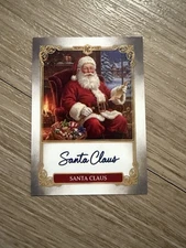 Custom Santa Claus Trading Card Christmas Art Collectible The Spirit of Christma