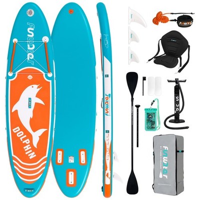 Aufblasbares SUP Board für 2 Personen/Familien, komplett Zubehör, PVC