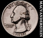 1943 Silver Washington Quarter - Scarce  Better Date  No Reserve  #M600 — photo 1