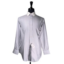 Brooks Brothers 1818 Dress Shirt 15.5 33 Italian Cotton Tab Collar NWT USA Made