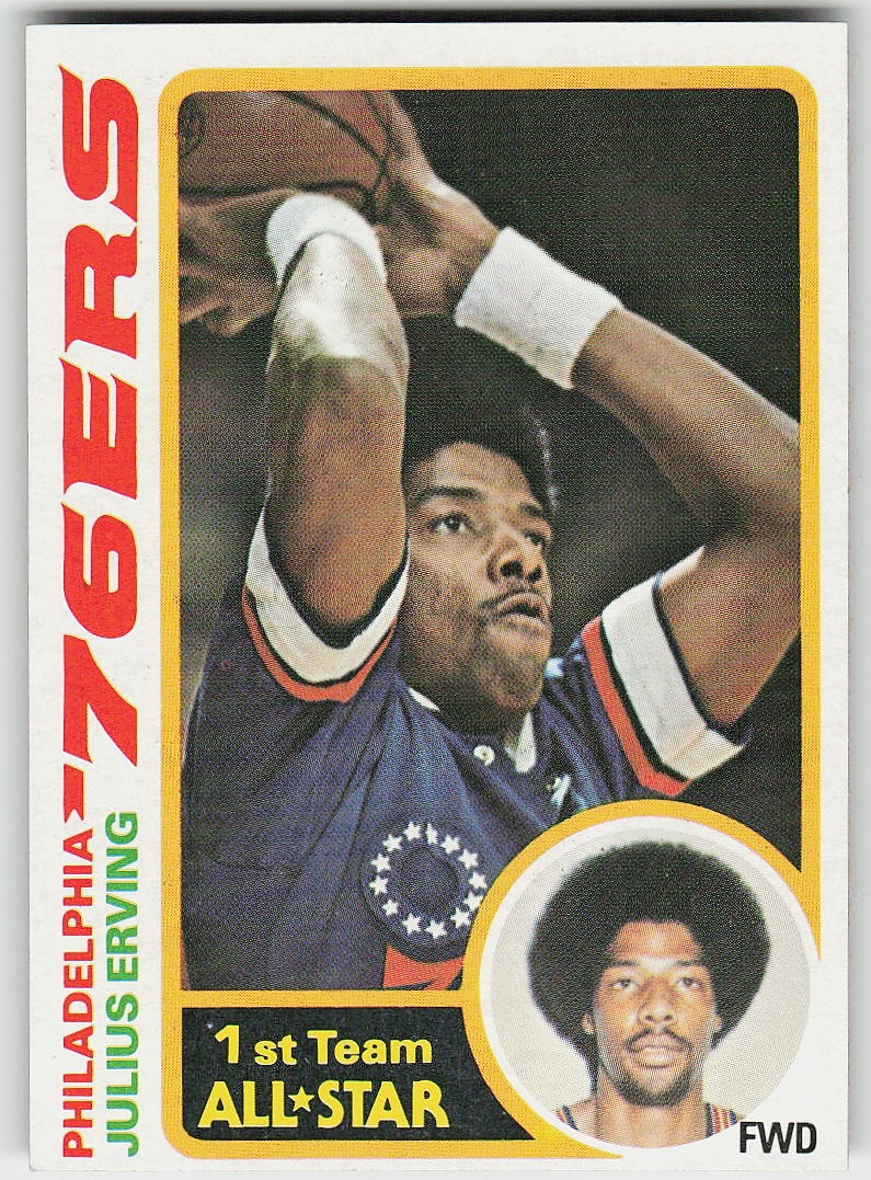 1978-79 Topps #130 Julius Erving BASKETBALL Philadelphia 76ers