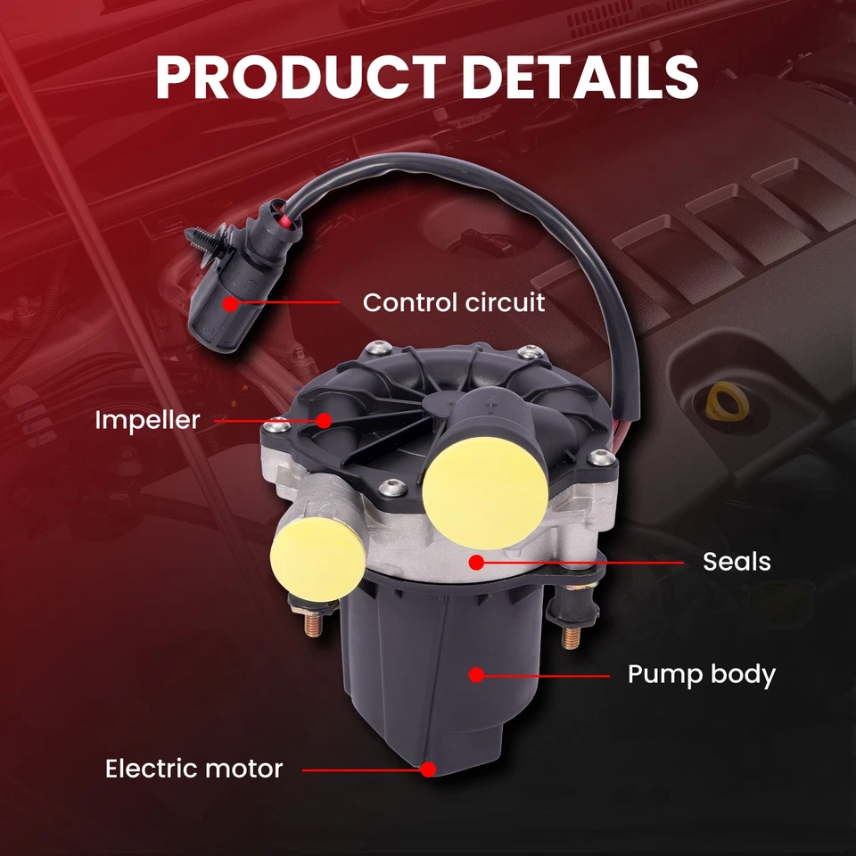 Secondary Air Injection Pump for Audi A3 TTS Quattro Q3 Golf Jetta Passat Turbo Foto 4 de 4