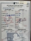 RARE Aaron Judge Autographed New York Yankees Game Used Lineup Card Home Run #48 — photo 6