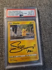 Sarah Natochenny PSA 6 Autograph 10 Pokemon Go Pikachu 027 Cosmos Tin