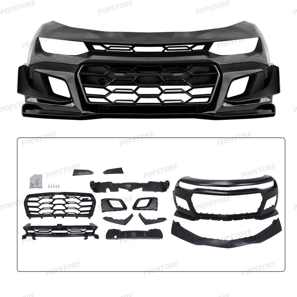 Front Bumper Grille Cover Replace For Chevrolet Camaro 1LE Style 2016-2018