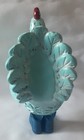 Rooster Blue Resin Country Farm Animal New Wearing Boots No Chips or Cracks — photo 4