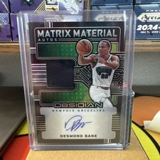 2024-25 Panini Obsidian - Matrix Material Autographs Desmond Bane #MM-BAN /99 