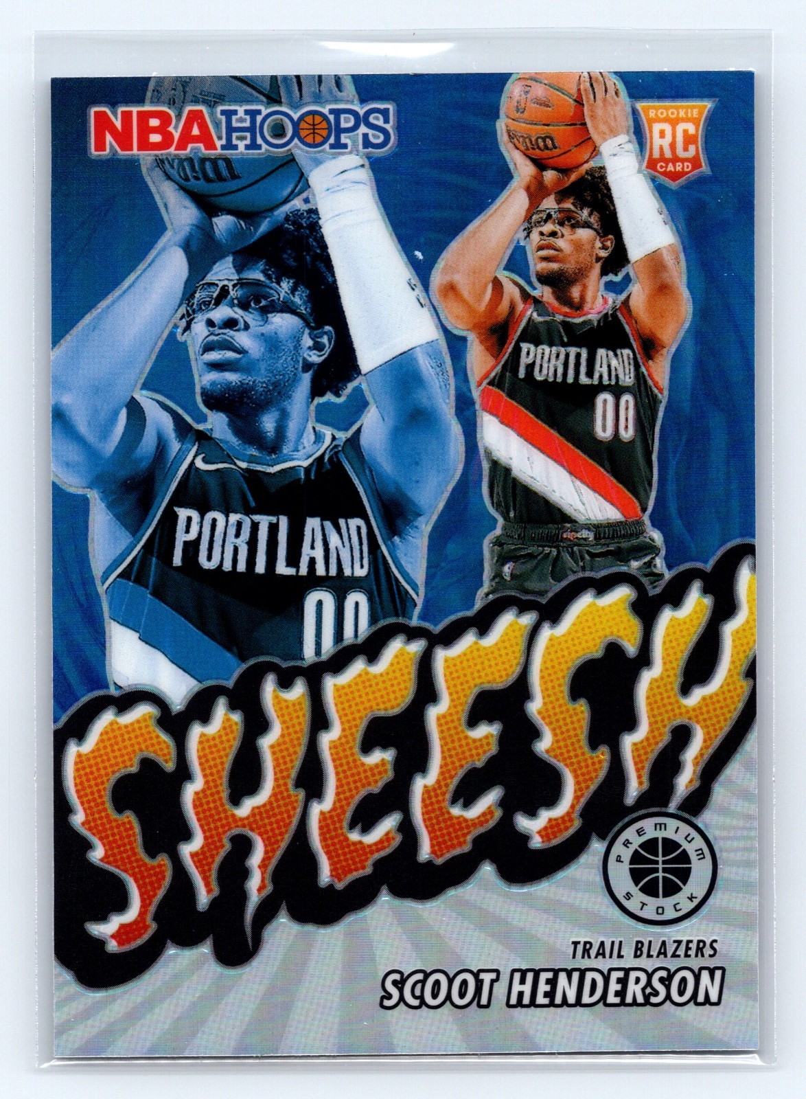 2023-24 Nba Hoops Premium Stock - Sheesh Scoot Henderson #23 Silver Prizm (RC)
