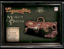 2012 Panini Cooperstown #6 Buck Leonard Museum Pieces Baseball Card 0402J