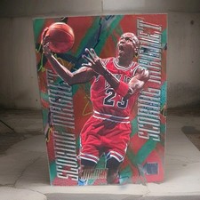 1995-96 Fleer Metal - Michael Jordan - Scoring Magnet Insert - Refractor 