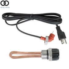 Powerstroke Diesel Engine Block Heater Element & Cord Cable For 03-10 Ford 6.0L