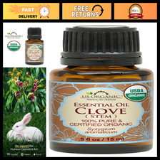 100 Pure Clove Stem Essential Oil - USDA Organic, Steam Distilled, 15ml, Aromat