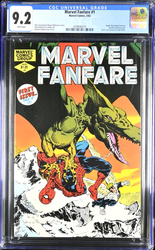 Marvel Fanfare #1 (1982) Spider-Man - Sauron -  DD - 1st app Vertigo - CGC 9.2