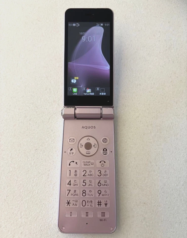 SHARP AQUOS Keitai 2 601SH Teléfono Flip Rosa SIM Libre Desbloqueado SoftBank... - Imagen 3 de 4