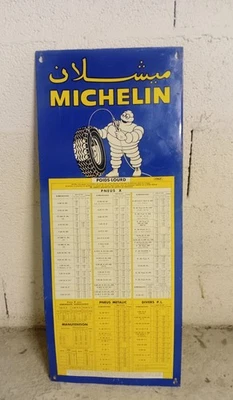 PLAQUE GLAÇOIDE MICHELIN ARABE FRANÇAIS 1967 - Photo 1/3