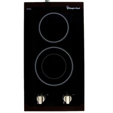 12 in. Radiant Electric Ceramic Glass Cooktop in Black with 2 Elements Including